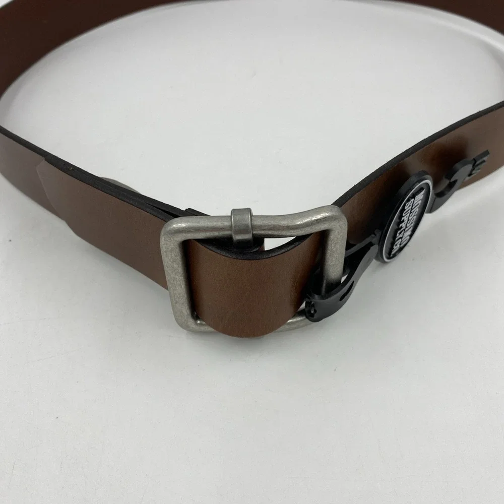 Mossimo Men's Genuine Leather Brown Belt M 41 Inch Antique Finish/NWT‎ No Holes